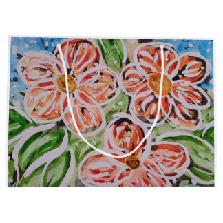Sac cadeau floral
