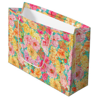 Sac cadeau floral