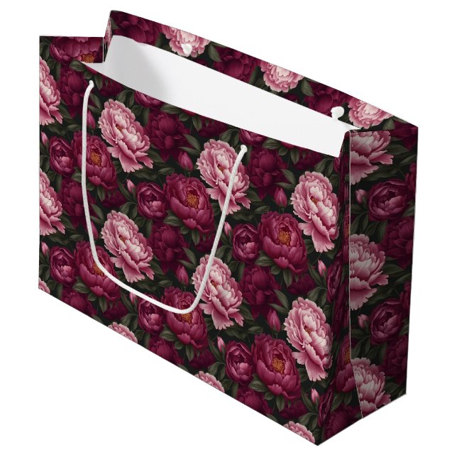 Sac cadeau floral (Devant Angle)