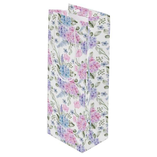 Sac cadeau Floral Hydrangea (Devant Angle)