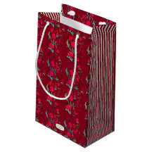 Sac cadeau Flore Wassail Rouge profond