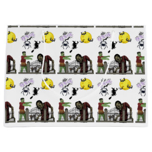 Sac cadeau géant Halloween Zombie