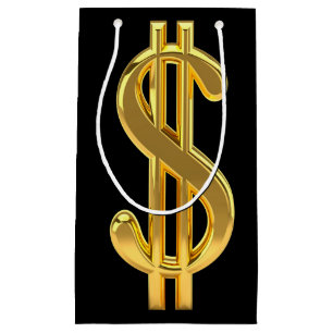 Sac cadeau Golden Dollar