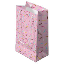Sac cadeau grand format à motif de pépites arc-en-