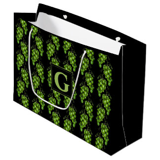 Sac cadeau grand format Raisins verts