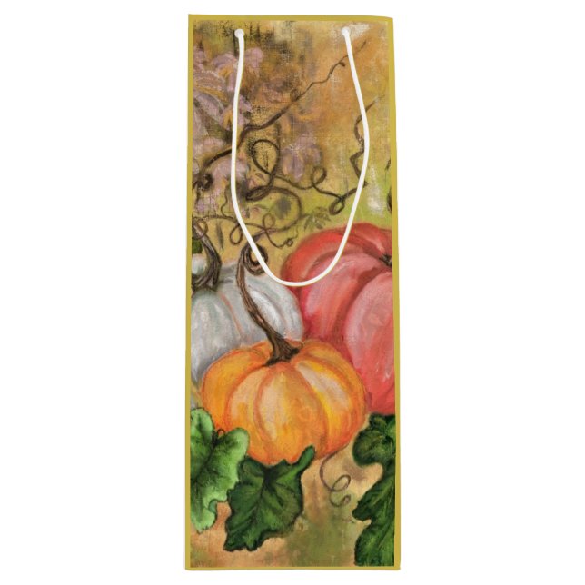 Sac cadeau Halloween citrouille - Peinture (Devant)