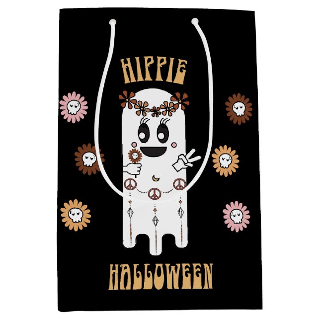 Sac cadeau Hippie Halloween (Devant)