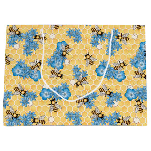 Sac cadeau Honeycomb Bees Honey