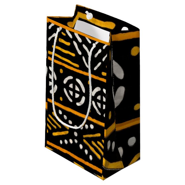 Sac cadeau imprimé africain (Devant Angle)