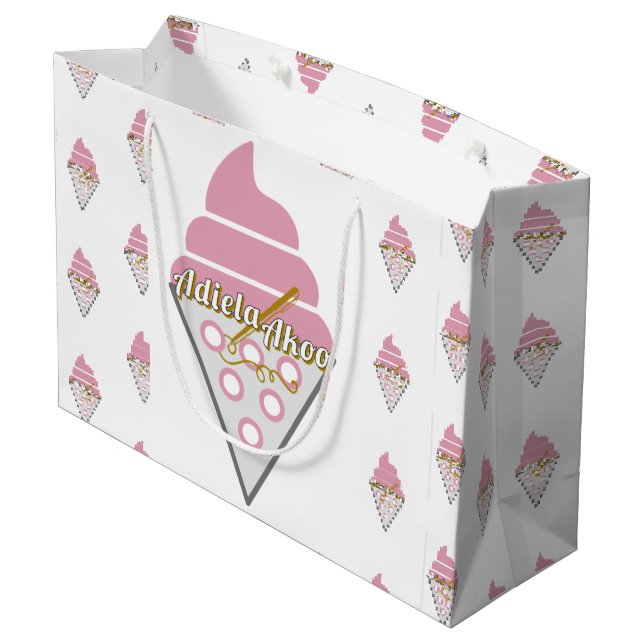Sac cadeau irrésistible de crème glacée par Adiela (Dos Angle)
