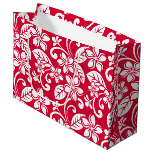 Sac cadeau ISLAND PLUMERIA (STRAWBERRY RED)