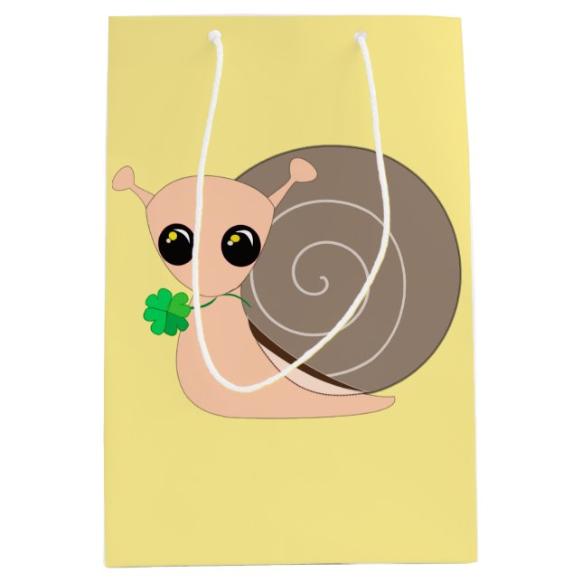 Sac cadeau joli escargot (Devant)