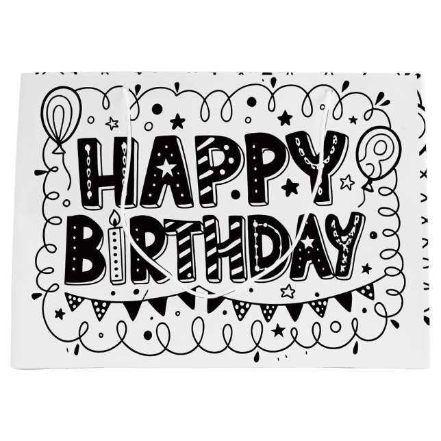 Sac cadeau joyeux anniversaire (Happy Birthday Gift Bag!)