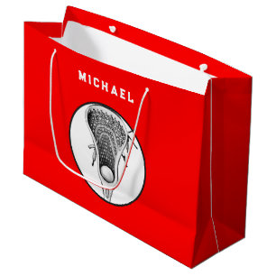 Sac cadeau Lacrosse Sports Red Large