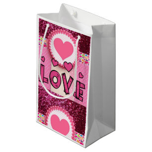 Sac cadeau L'amour de Valentine