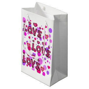 Sac cadeau L'amour de Valentine