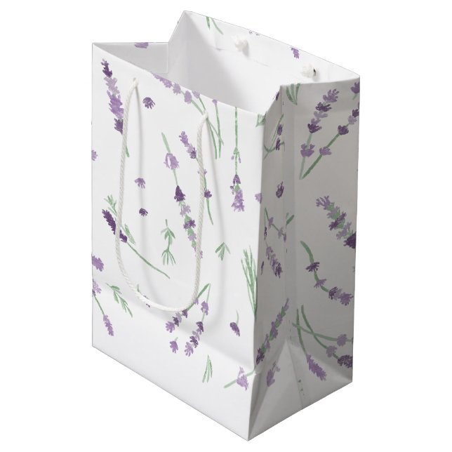 Sac cadeau Lavender - Moyen (Devant Angle)