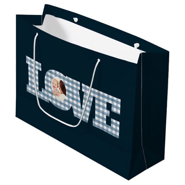 Sac cadeau Love Photo (Devant Angle)