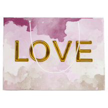 Sac cadeau 'LOVE' (taille Large)