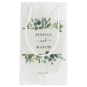 Sac cadeau Mariage Dusty Blue Eucalyptus Hotel