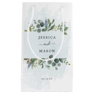 Sac cadeau Mariage Dusty Blue Eucalyptus Hotel