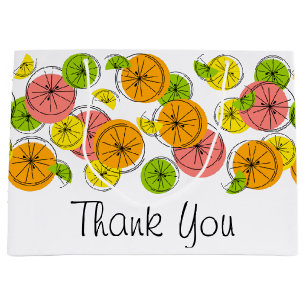 Sac cadeau Merci Citrus grand