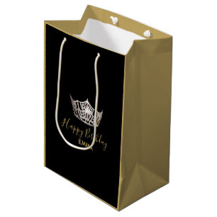Sac cadeau Miss America Argent Couronne 2 Tones - 