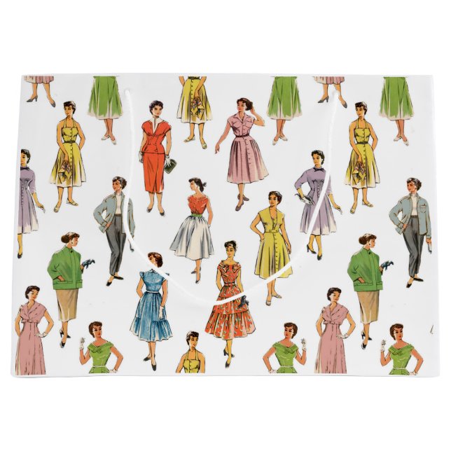 Sac Cadeau mode rétro 50 (Devant)