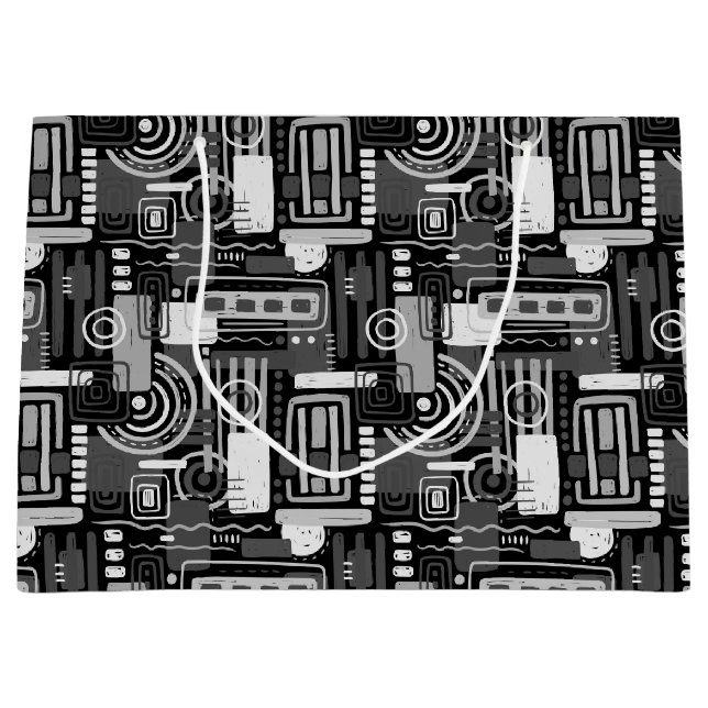 Sac cadeau monochrome Abstrait (Devant)