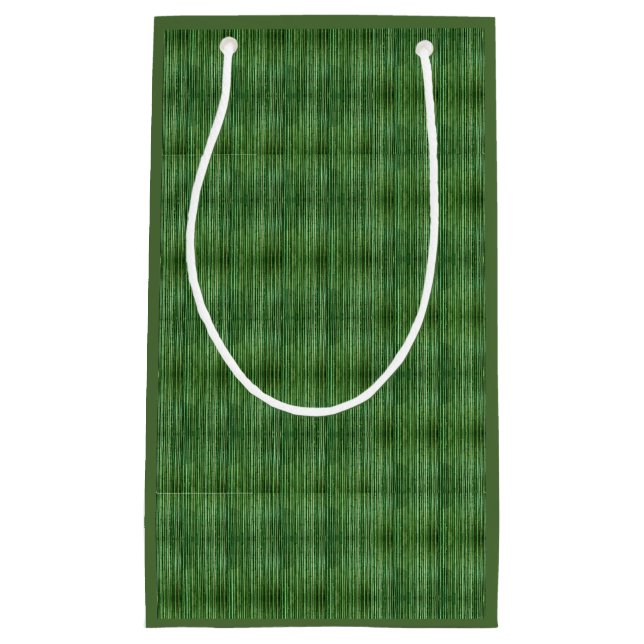 Sac cadeau Motif en bambou vert (Devant)