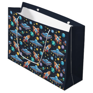 Sac cadeau Motif espace