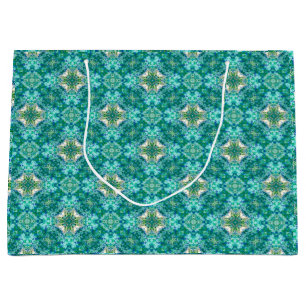 Sac cadeau Motif Kaleidoscope Turquoise