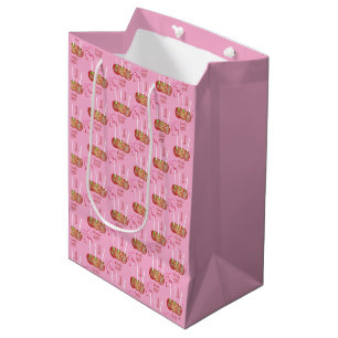 Sac cadeau Motif rose bonbon Pommes