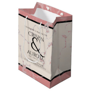 Sac Cadeau Moyen 37e anniversaire de l'Mariage d'Alabaster