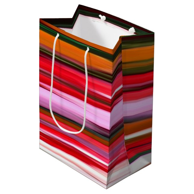Sac Cadeau Moyen Abstrait #2 : Orange blur (Devant Angle)