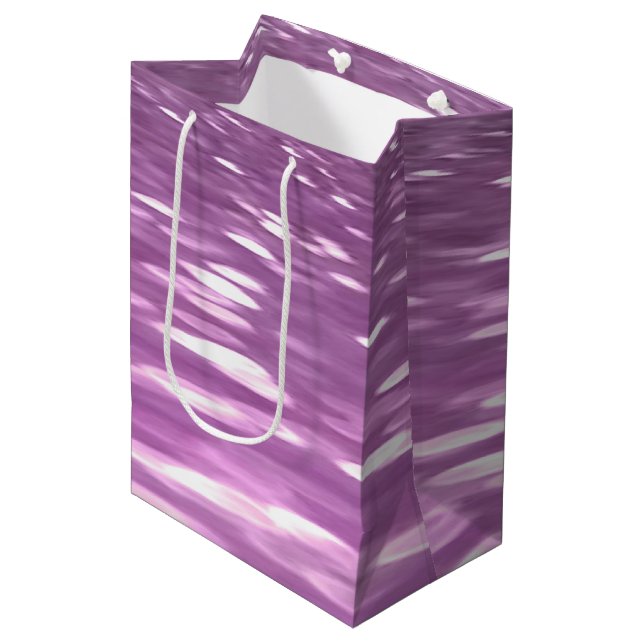 Sac Cadeau Moyen Abstrait #3 : Lilac Shimmer (Devant Angle)