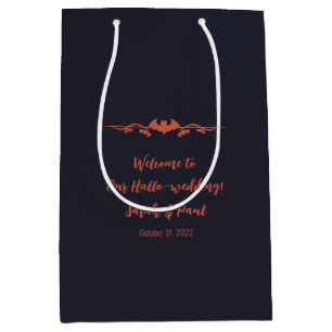 Sac Cadeau Moyen Accueil Mariage Halloween simple