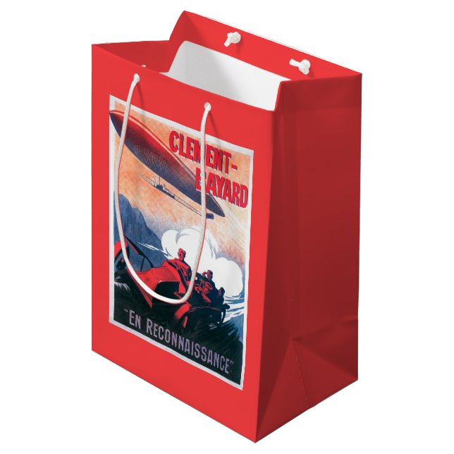 Sac Cadeau Moyen Affiche promotionnelle de dirigeable d'Adjudant (Devant Angle)