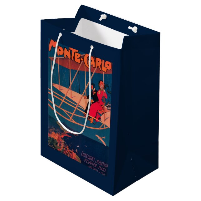 Sac Cadeau Moyen Affiche sportive d'aviation (Devant Angle)