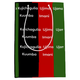 Sac Cadeau Moyen African Heritage Kwanzaa Nguzo Saba Principles
