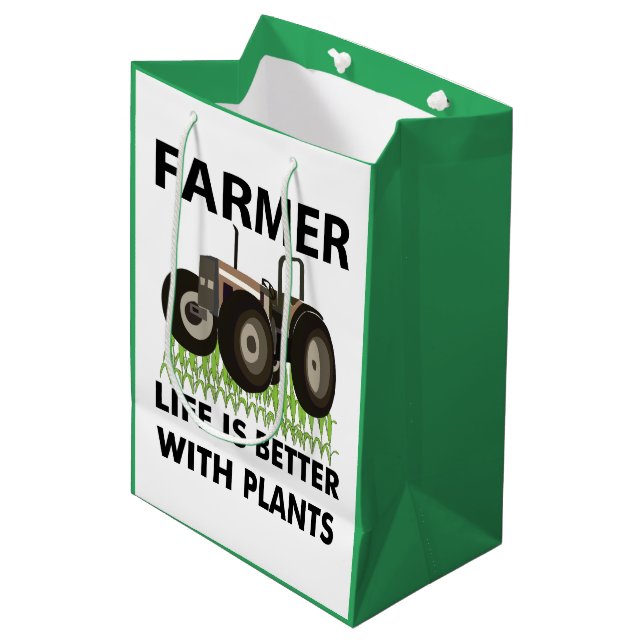 Sac Cadeau Moyen Agriculteur agricole (Devant Angle)