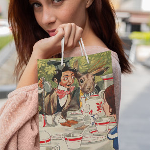 Sac Cadeau Moyen Alice's Adventures in Wonderland Tea Party Vintage