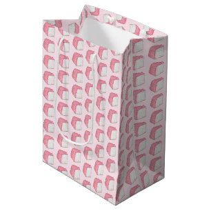 Sac Cadeau Moyen Aliments Angel rose Éponge Gâteau Tranches Cuisson