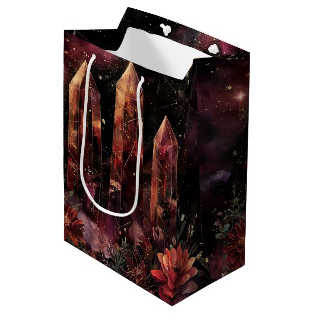 Sac Cadeau Moyen Améthyste de constellation cosmique Astrologie (Devant Angle)