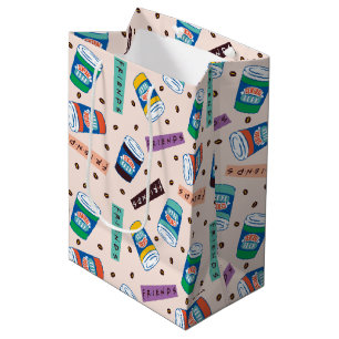 Sac Cadeau Moyen AMIS™   Central Perk Vibrant Motif café