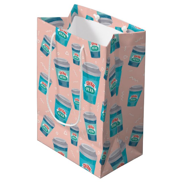 Sac Cadeau Moyen AMIS™ | Motif Central Perk Coffee Cup (Devant Angle)