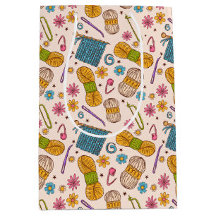 Sac Cadeau Moyen Amour du tricot
