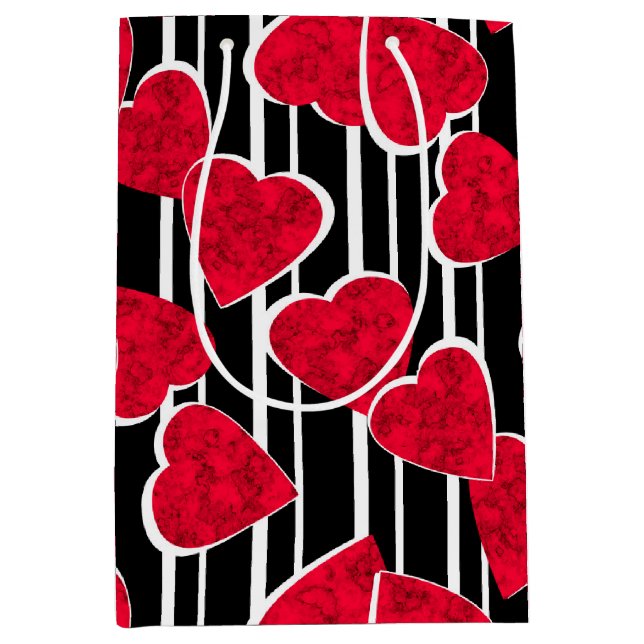 Sac Cadeau Moyen Amour, mariage, Saint Valentin (Devant)