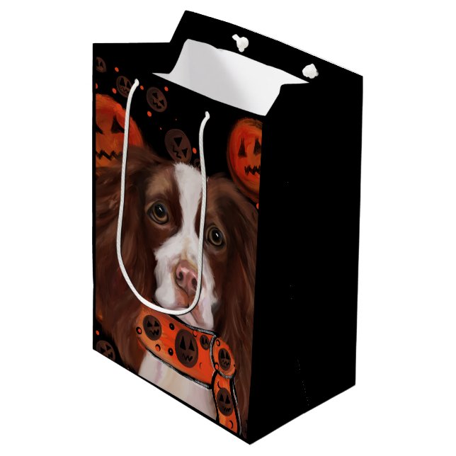 Sac Cadeau Moyen Anglais Springer Spaniel (Devant Angle)
