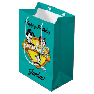 Sac Cadeau Moyen Animaniacs   Warner Brothers & Sister WB Shield